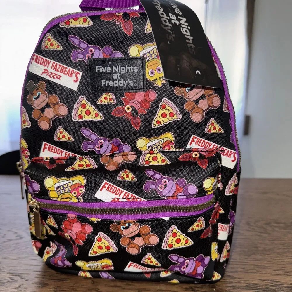 Five Nights at Freddy's Pizza Print Mini Backpack New With Tags